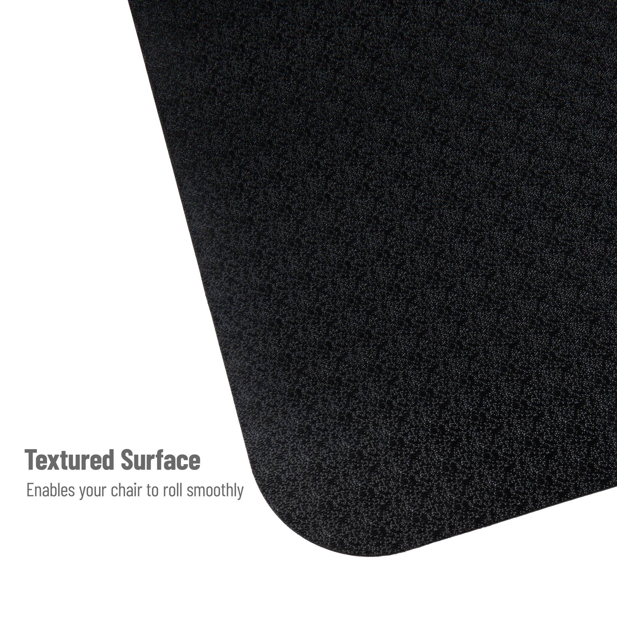 Mind Reader 9-to-5 Collection Black Office Chair Mat, 2ct.